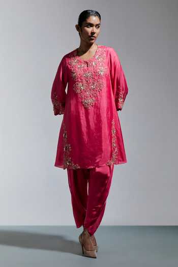 One Not Two Floral Embroidered Kurta & Salwar Set 