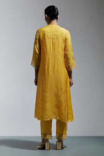 One Not Two Embroidered Kurta & Pant Set 