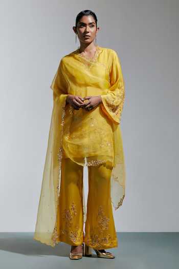 One Not Two Border Embroidered Dupatta 