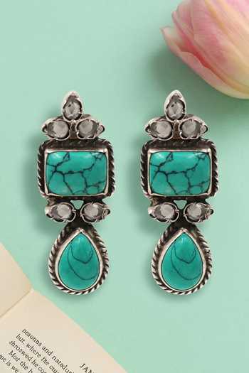 Sangeeta Boochra Tribal Stone Embellished Earrings 