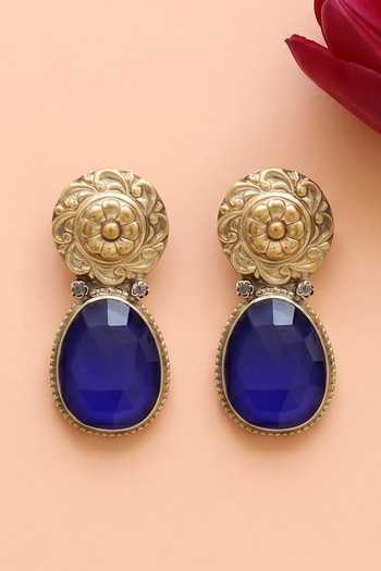 Sangeeta Boochra Handcrafted Dual Plated Earrings 