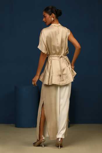 Vedangi Agarwal The Midnight Muse Straight Fit Ombre Skirt 