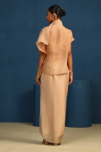 Vedangi Agarwal Moon Flower Draped Skirt 