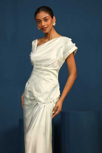 Vedangi Agarwal Night Love Draped Style Body Fitted Top 