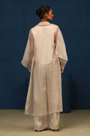 Vedangi Agarwal Silken Shadows Pant & Handwork Jacket Set 
