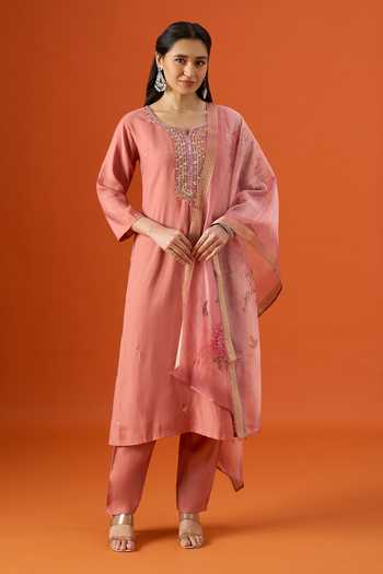 Khwaab By Sanjana Lakhani Hand Embroidered Kurta Pant Set 