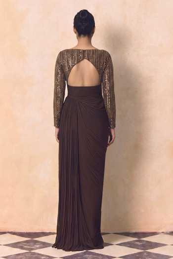 Zwaan Iris Embellished Draped Gown 