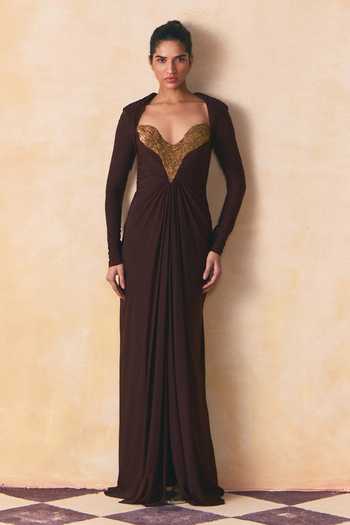 Zwaan Marcella Pita Embroidered Gown 