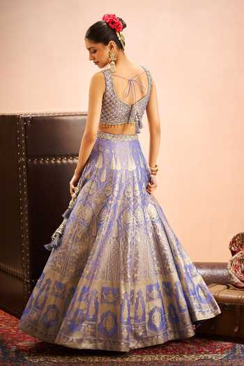 Samyukta Singhania Banarasi Brocade Woven Lehenga Set 