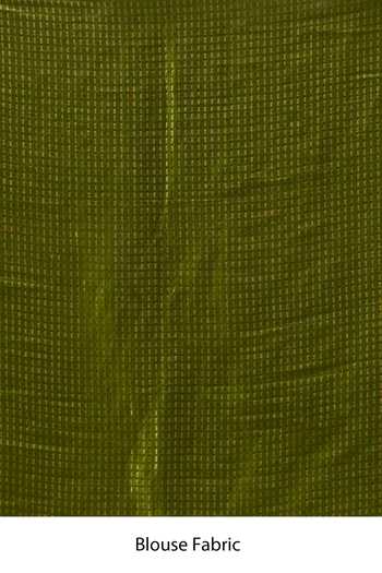 Mint N Oranges Green Silk, Banarasi Handwoven Saree With Unstitched Blouse at Aza Fashions Mint N Oranges_Green Silk, Banarasi Handwoven Saree With Unstitched Blouse _at_Aza_Fashions