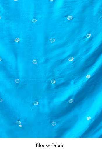 Shop_Mint N Oranges_Green Silk, Satin Border Woven Saree With Unstitched Blouse Piece 