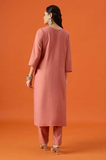 Khwaab By Sanjana Lakhani Hand Embroidered Kurta Pant Set 