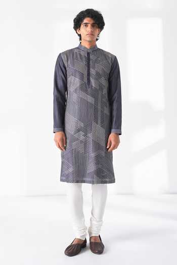 Dhruv Vaish Embroidered Kurta Set