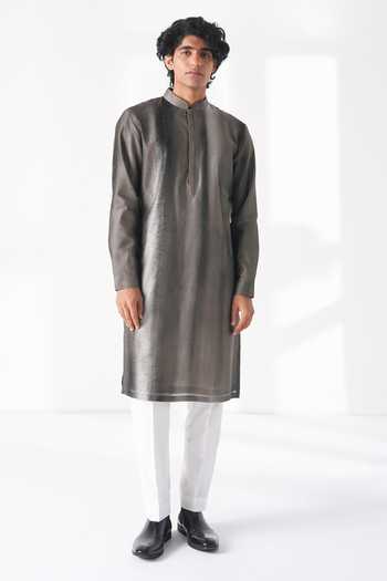 Dhruv Vaish Shaded Printed Kurta Set 