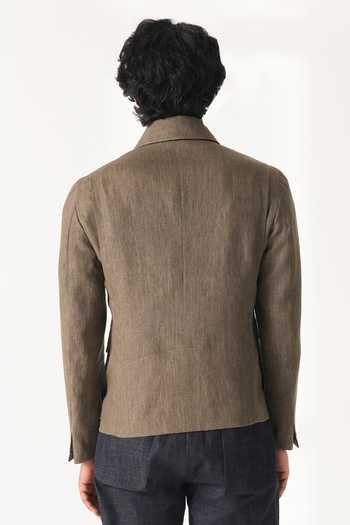 Dhruv Vaish Linen Two Pocket Jacket