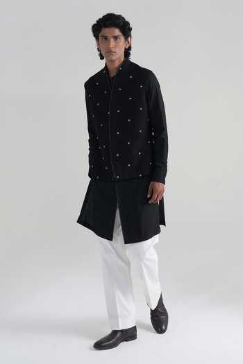 Dhruv Vaish Spring Bloom Nehru Jacket 