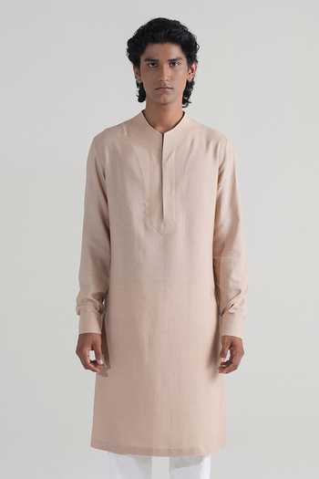Dhruv Vaish Minimal Placket Kurta Set 