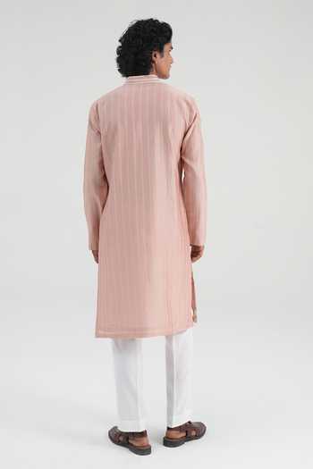 Dhruv Vaish Classic Embroidered Kurta Set 
