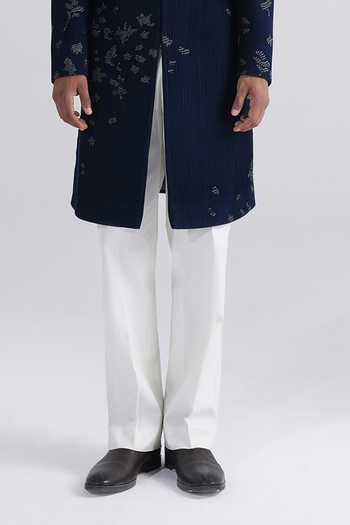 Dhruv Vaish Gold Silk Embroidered Pintuck Sherwani Set Online at Aza Fashions Dhruv Vaish_Gold Silk Embroidered Pintuck Sherwani Set _Online_at_Aza_Fashions
