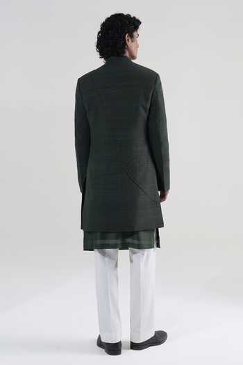Dhruv Vaish Arc Cord Sherwani & Kurta Set 