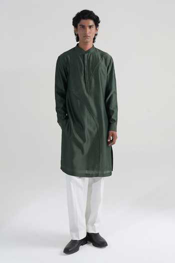 Dhruv Vaish Arc Cord Sherwani & Kurta Set 