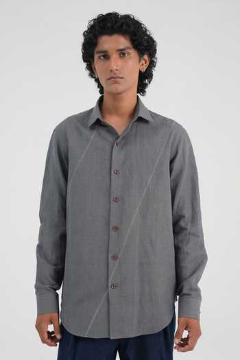 Dhruv Vaish Contrast Stitch Shirt