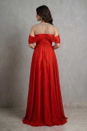 Ellemora Fashions Stardust Illusion Jewelled Embellished Gown 