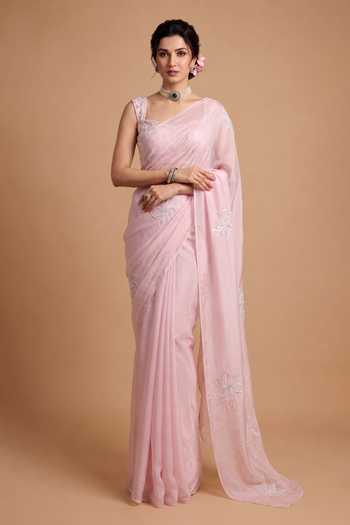Ellemora Fashions Floral Muse Saree With Blouse 