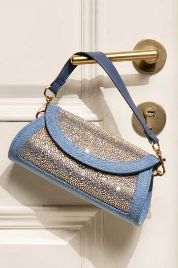 Shop_House Of Bio_Blue Quinn Light Denim Bag _Online_at_Aza_Fashions