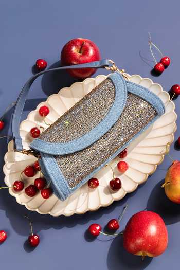 Buy_House Of Bio_Blue Quinn Light Denim Bag 