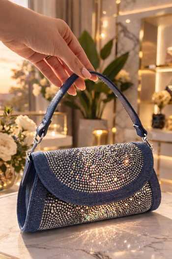House Of Bio Quinn Dark Blue Denim Bag 