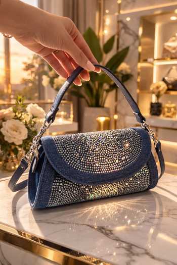 Buy House Of Bio Blue Quinn Dark Denim Bag Online at Aza Fashions Buy_House Of Bio_Blue Quinn Dark Denim Bag _Online_at_Aza_Fashions