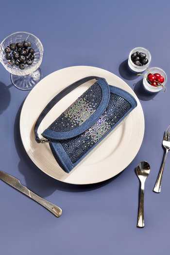 House Of Bio Blue Quinn Dark Denim Bag at Aza Fashions House Of Bio_Blue Quinn Dark Denim Bag _at_Aza_Fashions