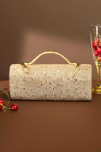 House Of Bio Aurora Gold Massion Bucket Bag 
