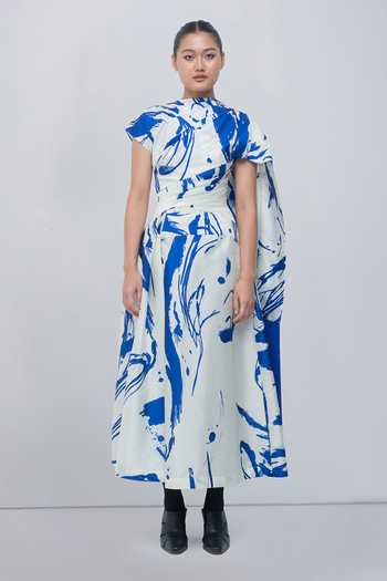 Leh Studios Shiori Draped Dress 