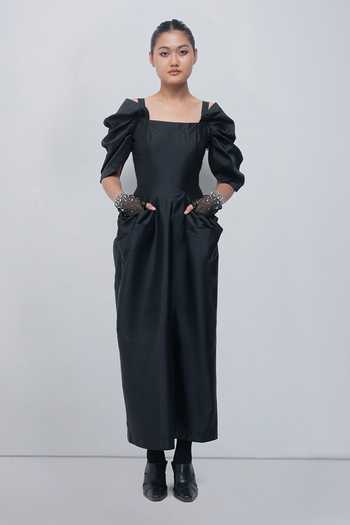 Leh Studios Willie Draped Sleeve Dress 