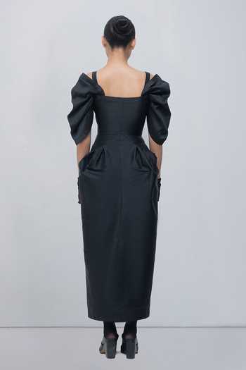 Leh Studios Willie Draped Sleeve Dress 