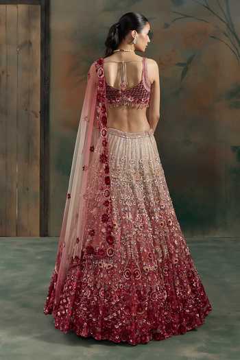 Opus Atelier Sequin Hand Embroidered Lehenga Set 