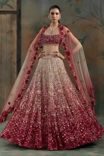Opus Atelier Sequin Hand Embroidered Lehenga Set 