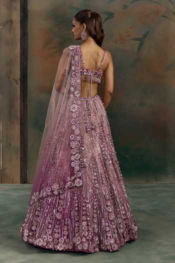 Opus Atelier Floral Embroidered Lehenga Set 
