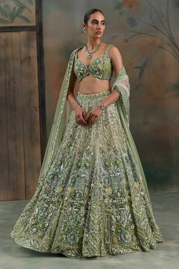 Opus Atelier Sequin Embroidered Lehenga Set 