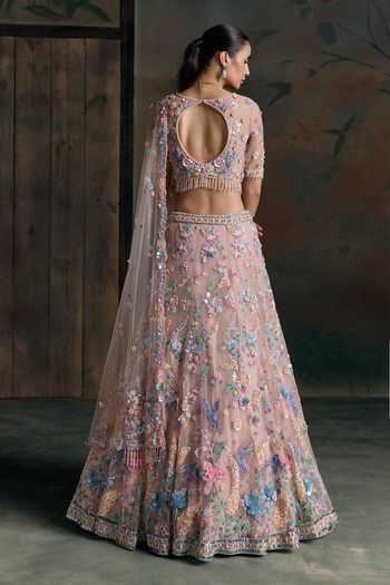 Opus Atelier Bird Embroidered Lehenga Set 