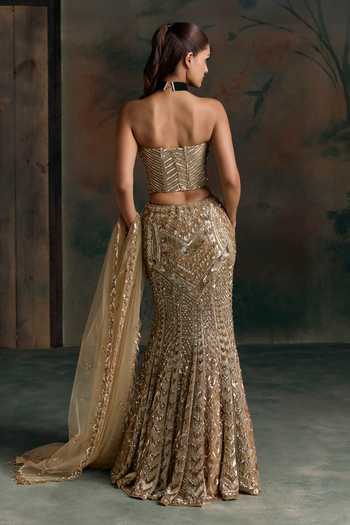 Opus Atelier Embroidered Corset Lehenga Set 
