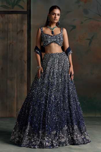 Opus Atelier Ombre Embroidered Lehenga Set 