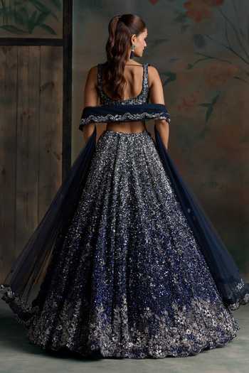 Opus Atelier Ombre Embroidered Lehenga Set 