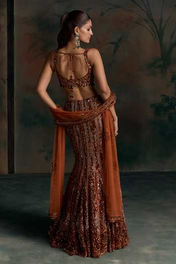 Opus Atelier Crystal Embellished Lehenga Set 
