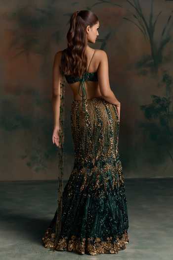 Opus Atelier Ombre Embroidered Lehenga Set 
