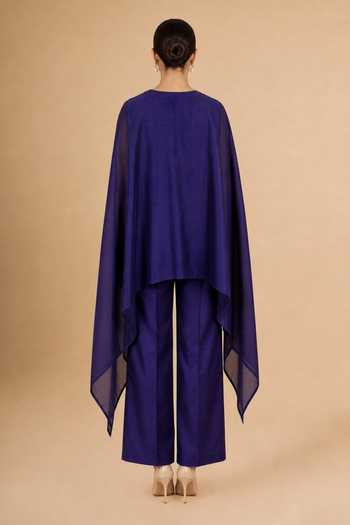 Origani Applique Work Kaftan & Pant Set 