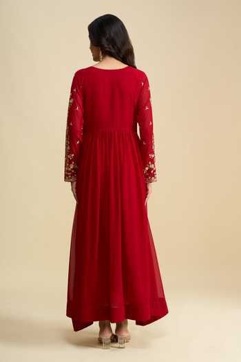 Khwaab By Sanjana Lakhani Embroidered Anarkali & Dupatta Set 
