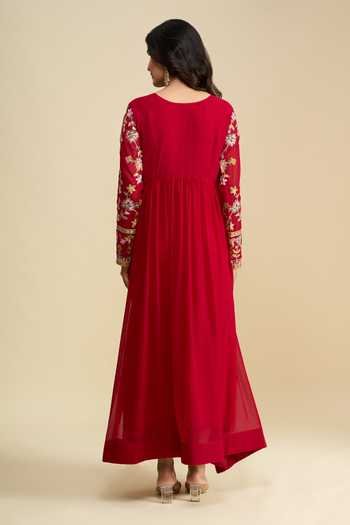 Khwaab By Sanjana Lakhani Hand Embroidered Anarkali & Dupatta Set 